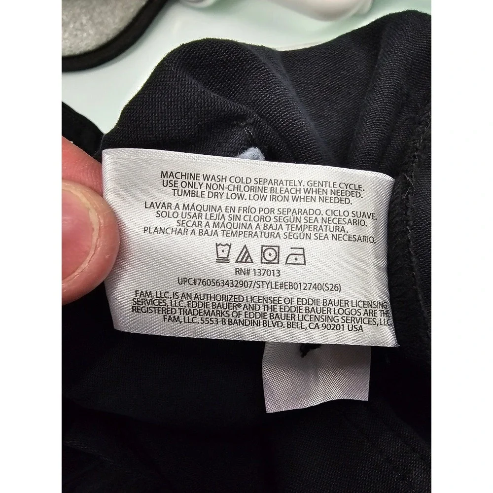 Eddie Bauer Womens Shorts Black Lyocell Blend Relaxed Size XL